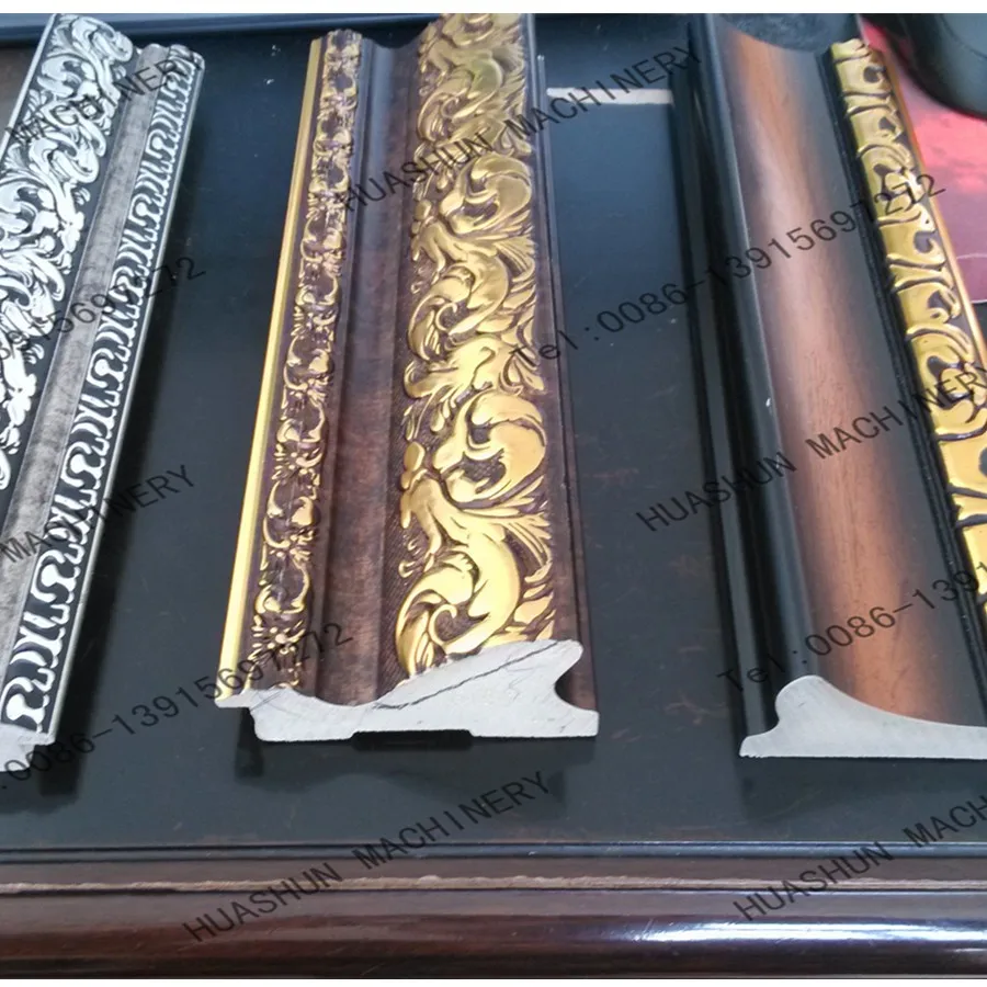 Synthetic photo framing extrusion making machinery for PS polystyrene picture frame moulding frame