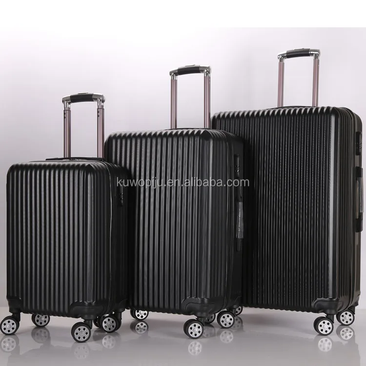 Swiss Case 4 Wheel Spinner 3 Piece ABS Luggage Set SILVER Hardside Suitcase