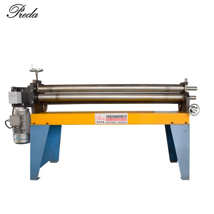 Electric sheet rolling machine in W11G-2*1000 three roller rolling machine with 1.5kw power for sheet bending