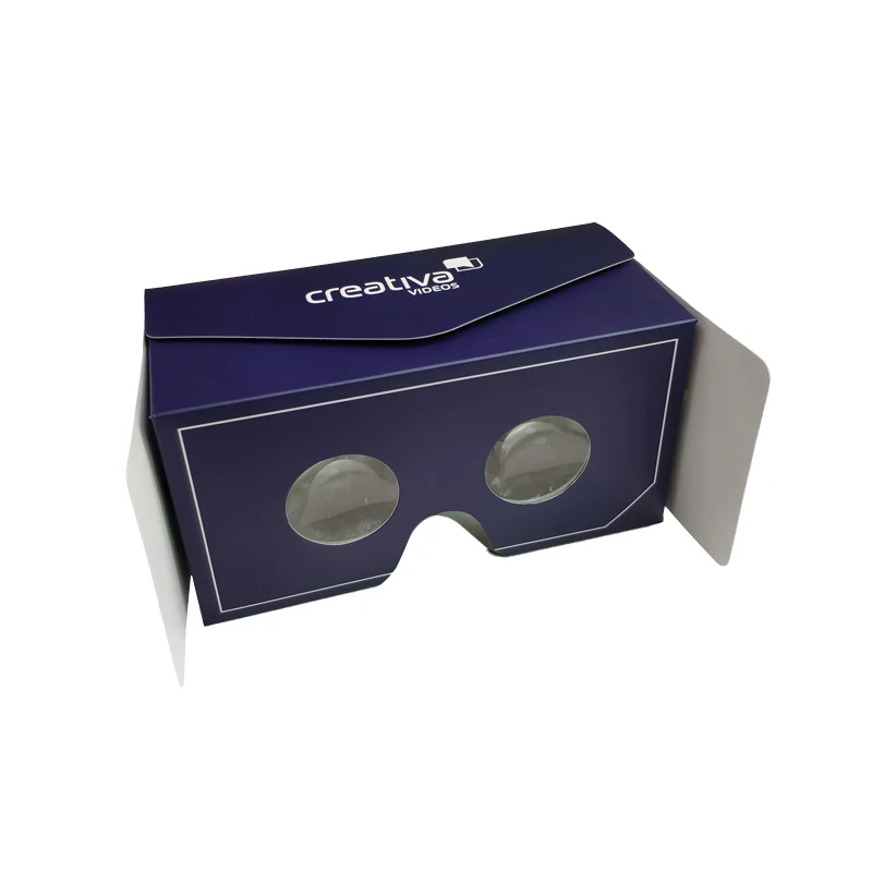 Flatly Folded into Equipped Envelope 3D VR Cardboard 42MM PMMA Lenses Google Cardboard Glasses