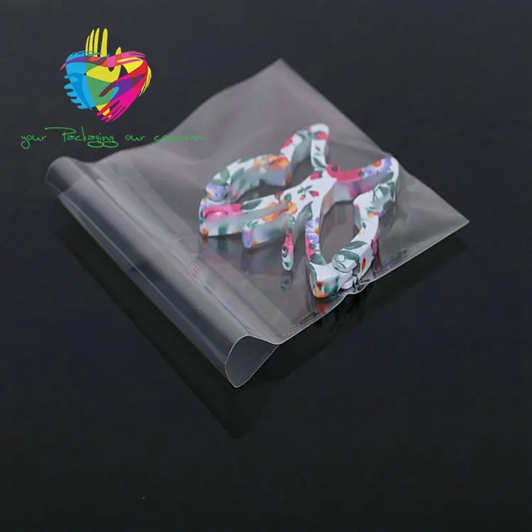 Yiwu cheap transparent header opp plastic bag with card for things