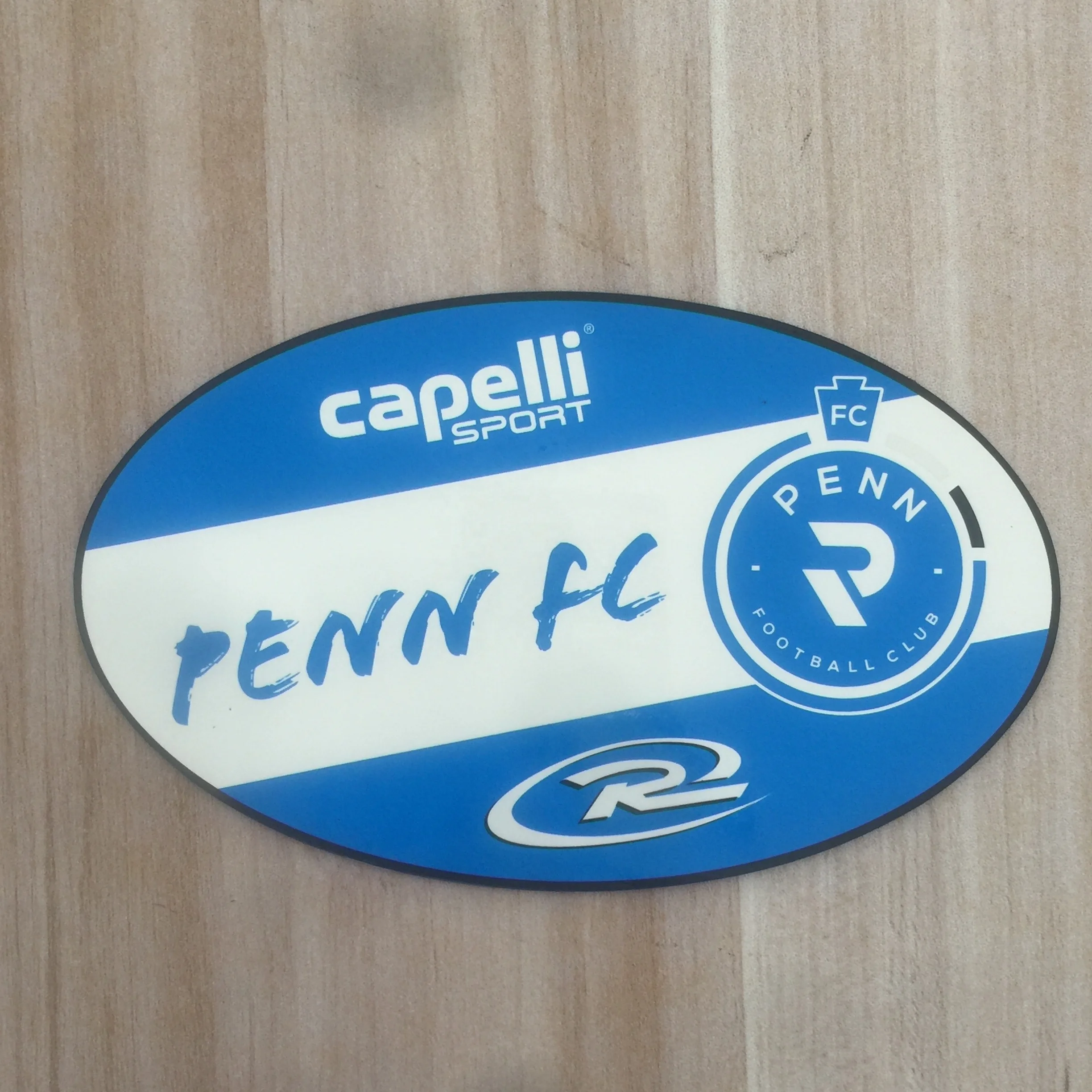 oval shape Waterproof custom cut printed  magnet vinyl sticker  outdoor