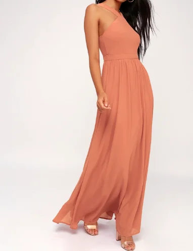 2022 Wholesales Oem Evening Dresses For Women Party Wear Sexy Halter Maxi Long Dress Vestidos de Fiesta