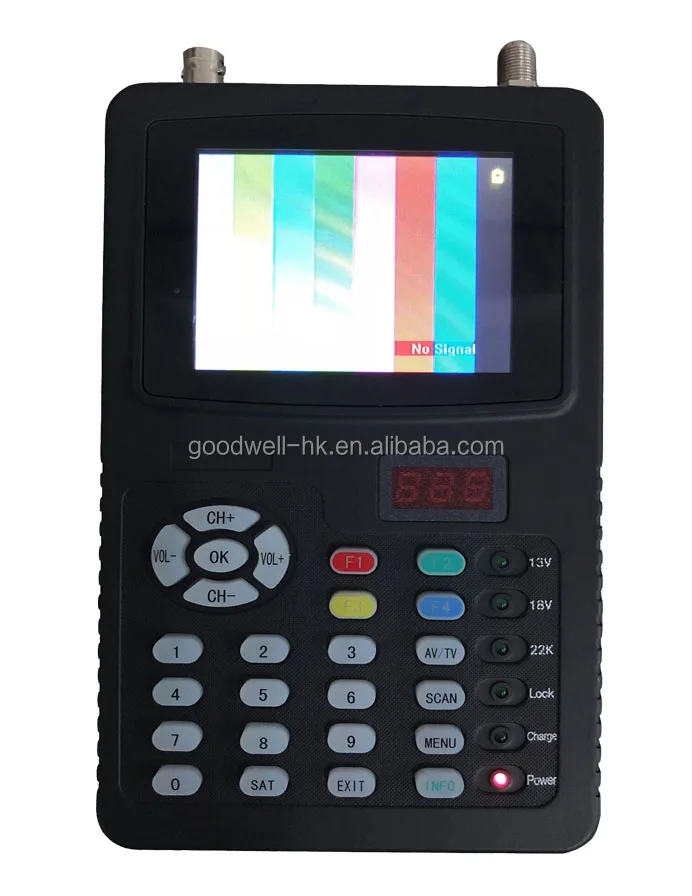 Portable Professional 3.5 LCD Finder built in Rechargeable Battery ,Support AHD/TVI/CVI CCTV Camera ,DC12V Output