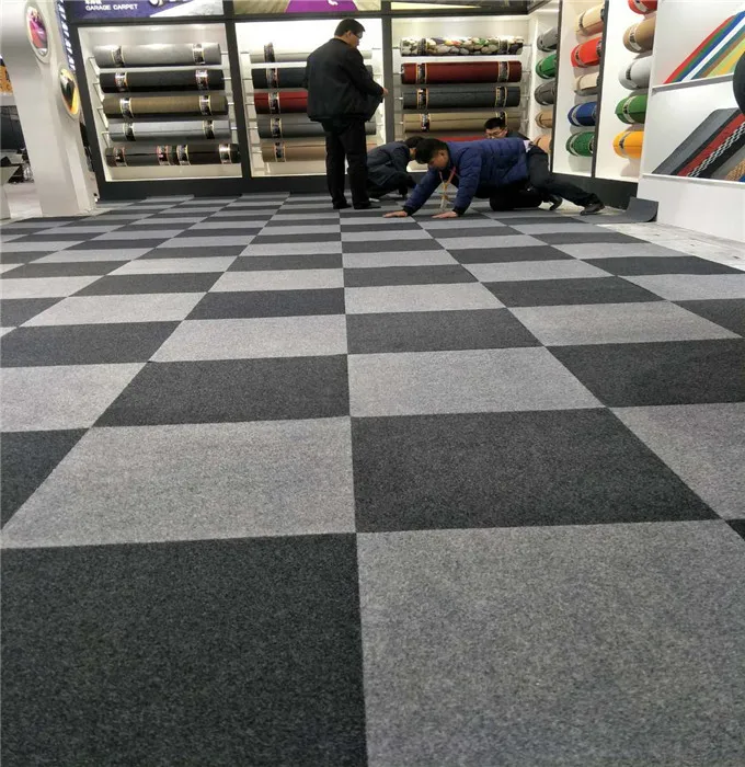 factory in china   carpets tiles with pvc backing