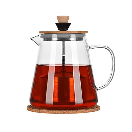 Handmade Wholesale Glass Teapot With Stainless Steel Infuser And Lid Glass Teapot Borosilicate