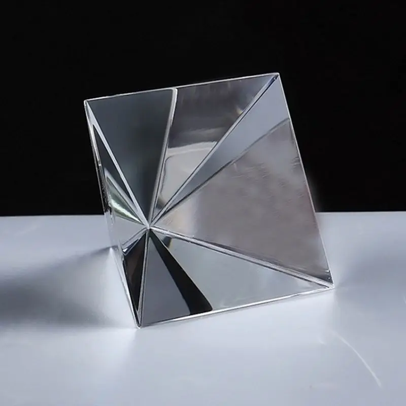 6CM K9 Crystal Glass Pyramid Paperweight