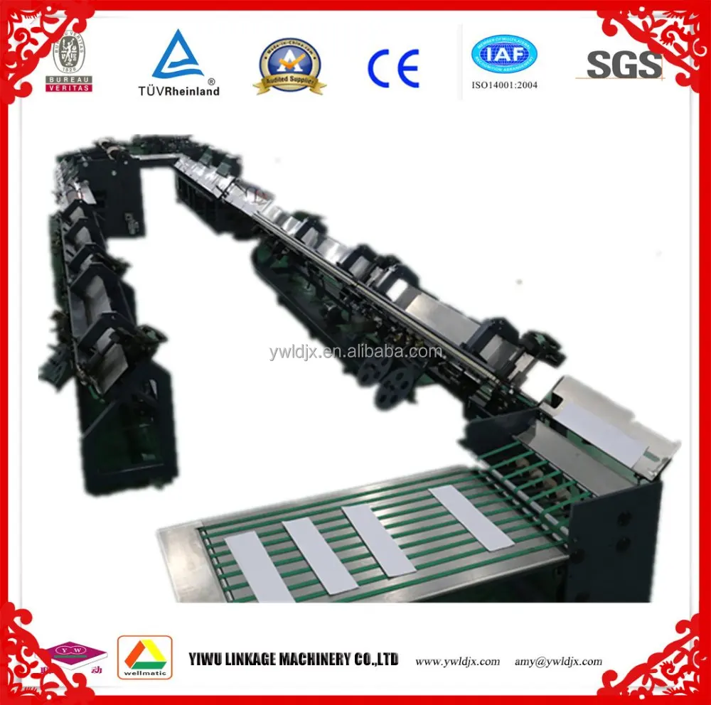 LD-GNB670 Z Type Fully Automatic Cold Glue Taped Notebook Making Machine