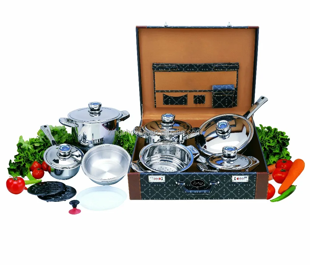 2018 New Design 12 pieces cookware set acier inoxydable batterie de cuisine