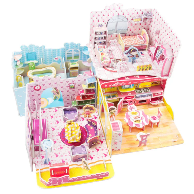 intelligent toy jigsaw puzzle 3d puzzle paper model