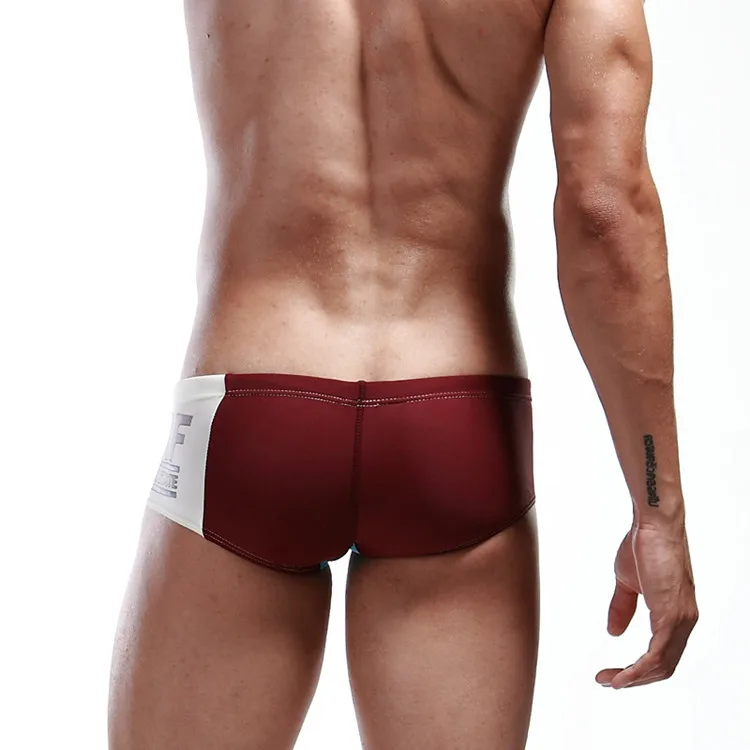 wholesale custom new design polyester men swim trunk swimming trunks training fitness swimwear