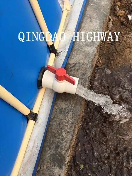 Collapsible PVC steel frame round or square canvas pools aquaculture tanks