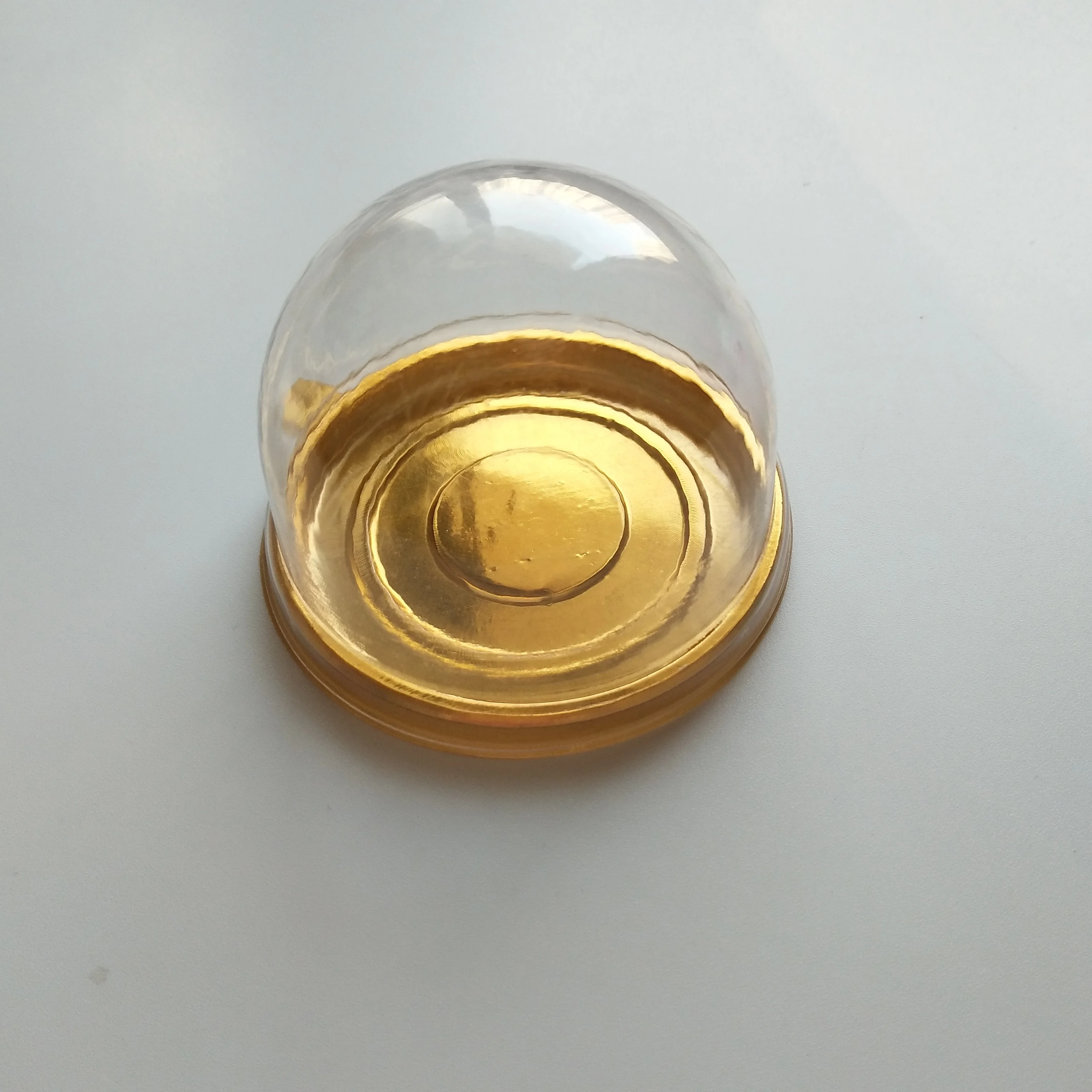 Golden color Small plastic cake box