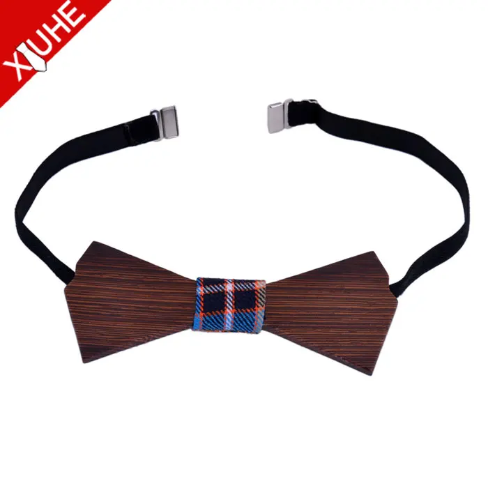 Custom mens handmade bow tie wedding wooden bowtie