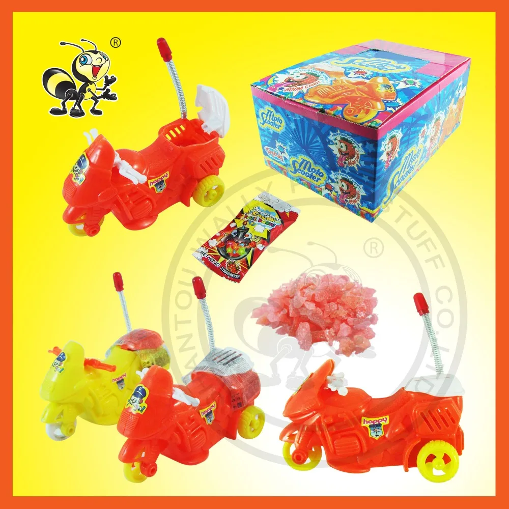 Полицейский мотоцикл игрушки, конфеты popping конфеты