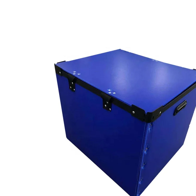 Подгонянная коробка оборота полипропилена Danpla гофрированная пластичная с углом и ручкой