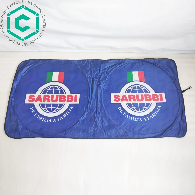 Full Color Printing Foldable Car Sunshade, Polyester Car Sun Shade, Nylon Car Shade