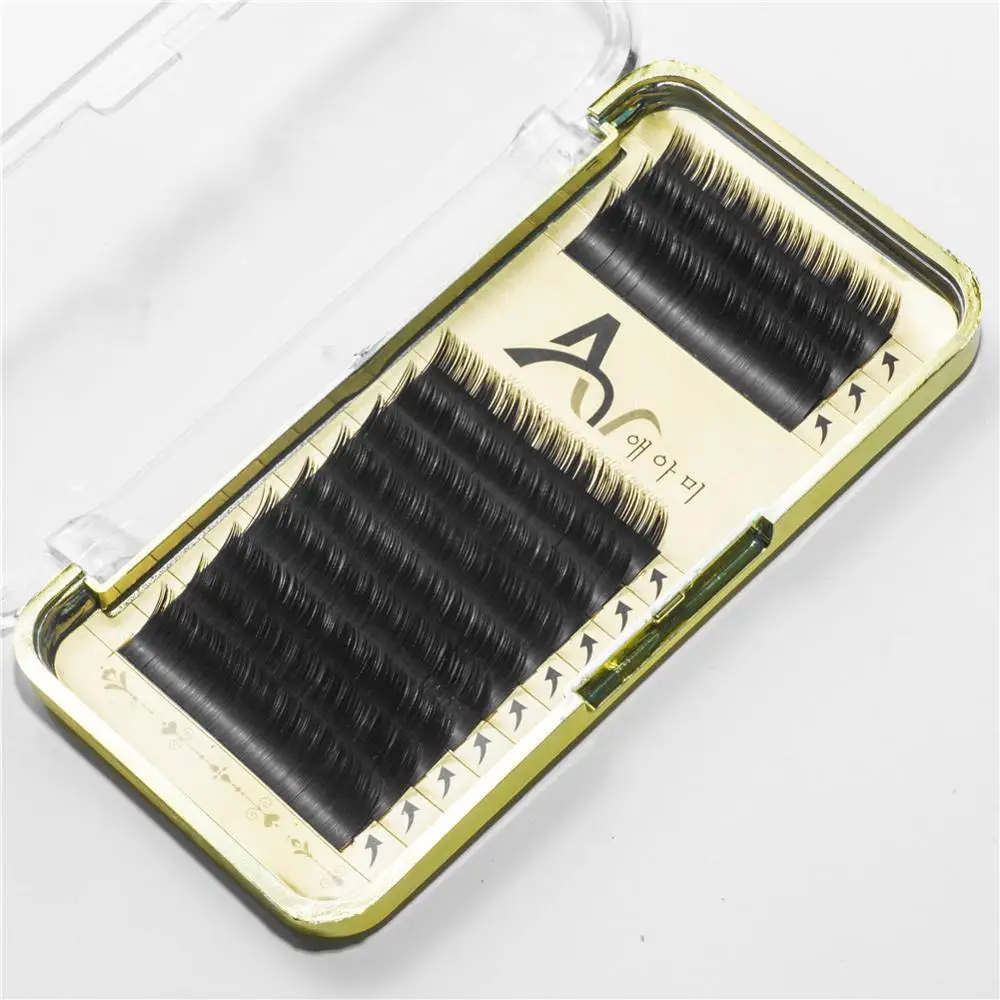 Extension Silk Neicha 3d Human Hair Primer Organizer 0.07 Box Eyepad Rose Gold Eyelash Packaging