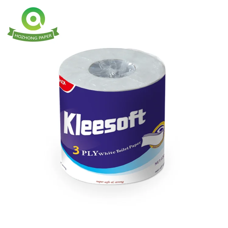 cheap 3 ply recycled toilet tissue paper bathroom paper export for Ghana