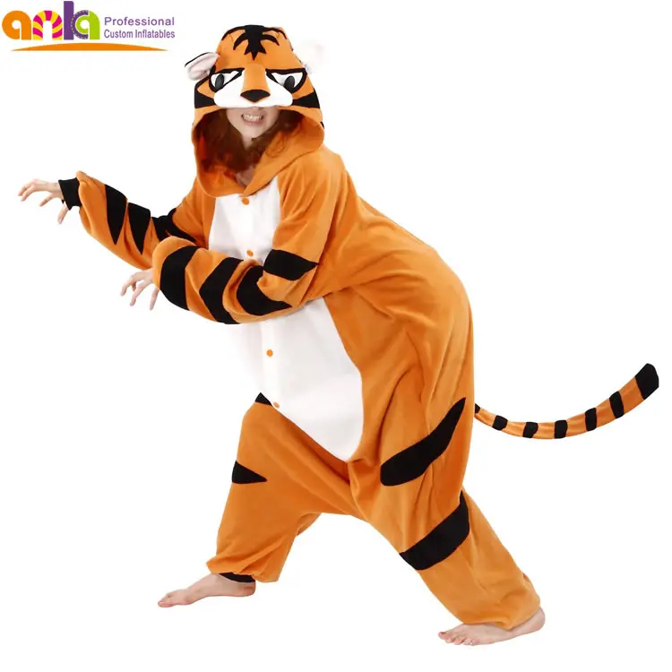 Cheap cartoon character tiger mascot costumes for adults