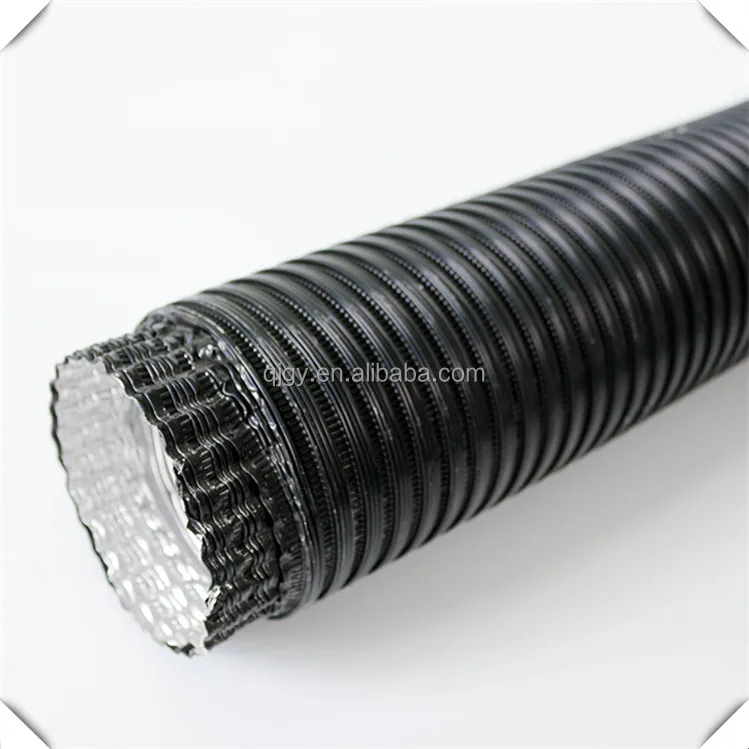 Commercial aluminum flex pipe 8x25ft fire resistant aluminum flexible duc Semi-Rigid Flexible Duct home ventilation