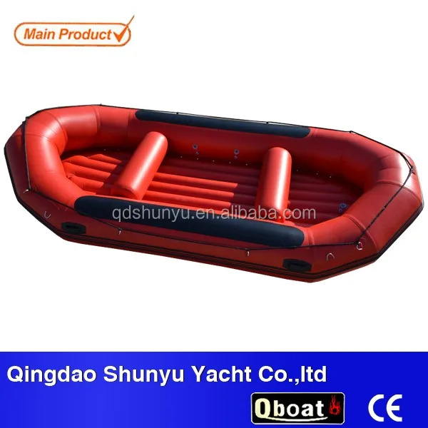 Оптовая продажа, надувной белый водный речной плот для приключений