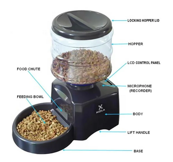 
Automatic cat feeders and dog feeder auto with bowl feeder 