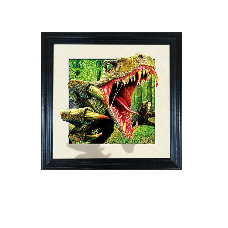 Настенное украшение для спальни 5d, линзовидное изображение животного