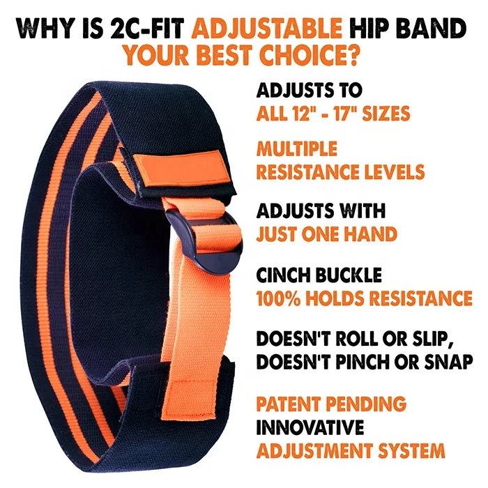 
Adjustable Resistance Hip Circle Band for body shape easy to carry 