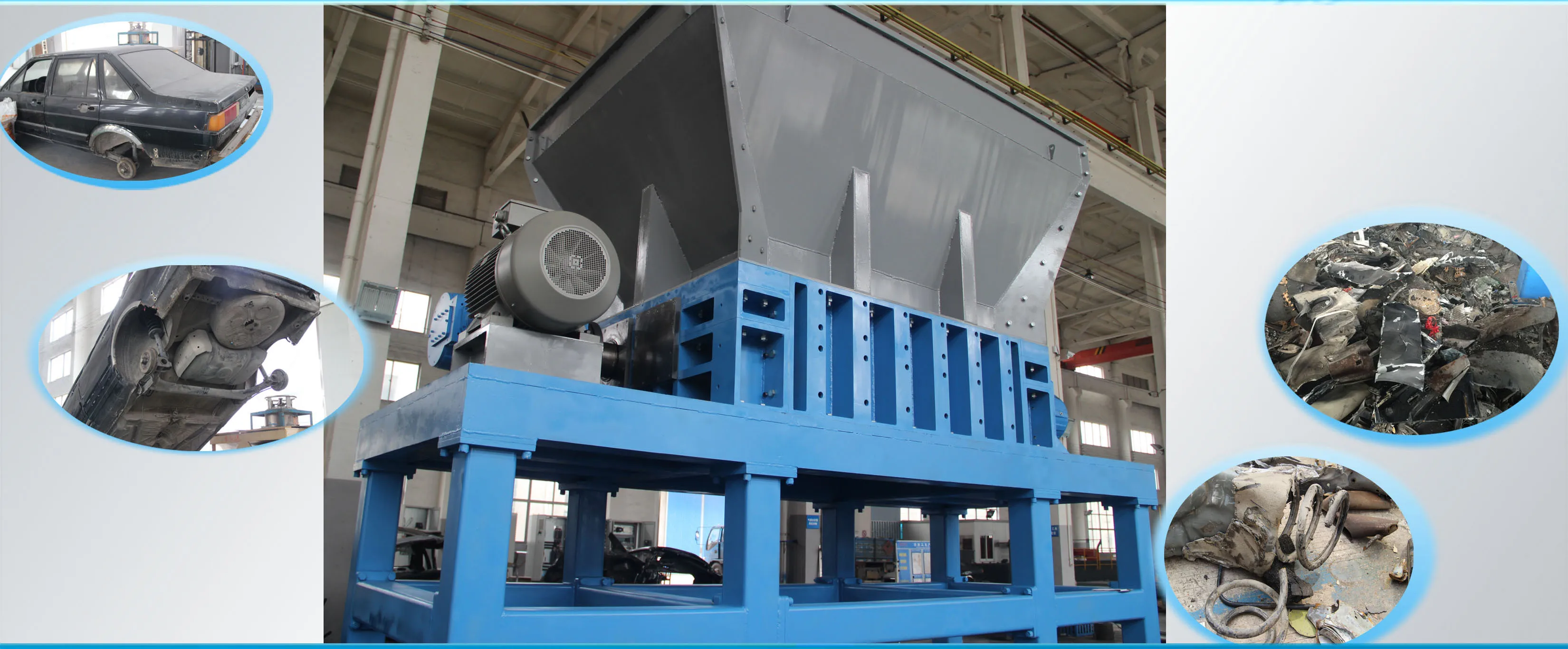 
fully automatic scrap metal recycling machine car crusher shredder machine for sale 