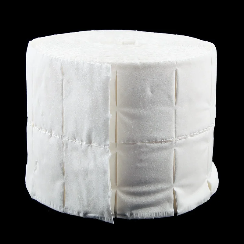 Pinpai Brand 500Pcs/Roll Cotton Wipes Pads Paper Nail Art Soak Off Wraps Polish Remover Cleaner Tool