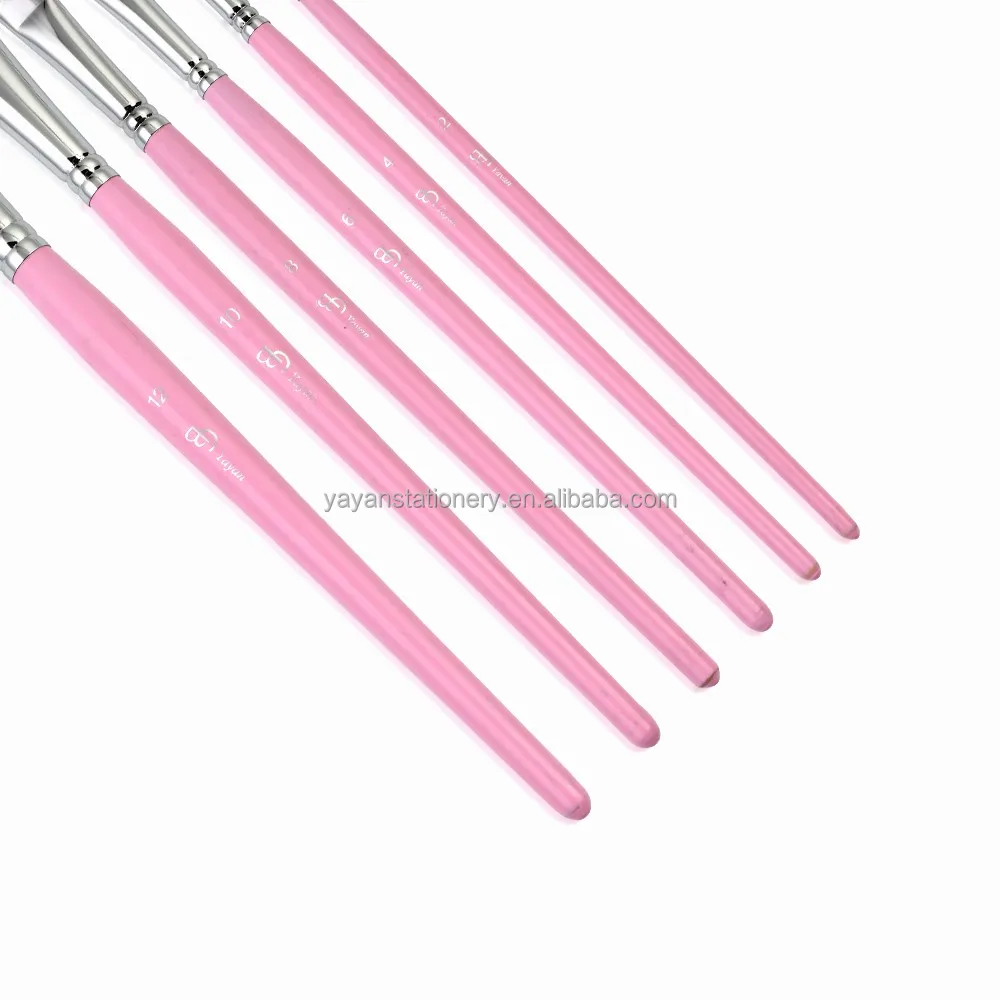 Strong Spring Back Synthetic Nylon Bristle Hair Artist Paint Brushes Set For Face Body Painting