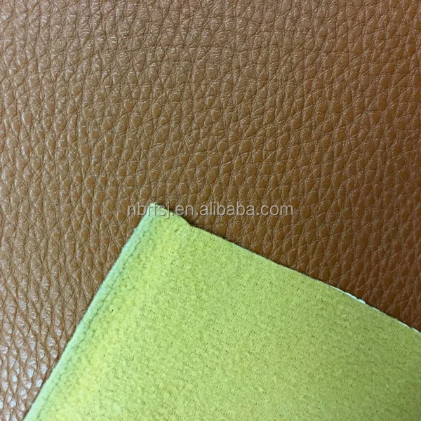 China Suppliers Eco Friendly PU Vegan Leather Fabric  for Sofa Bed Upholstery Car Interior