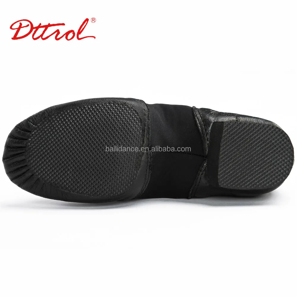 
D004716 Dttrol dance genuine leather black jazz shoes 