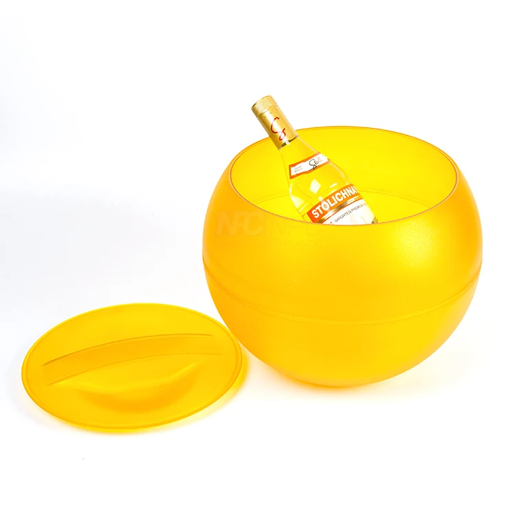 Custom Color High Quality Wholesale Price Promotional 10L plastic double wall ice bucket