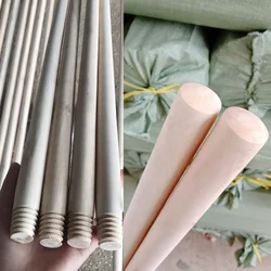 Dome-end and thread tip  Wooden Handle stick for broom push brush holder woods poles for cleaning tool