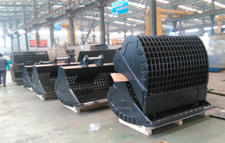 MONDE Excavator bucket wide skeleton sieve bucket