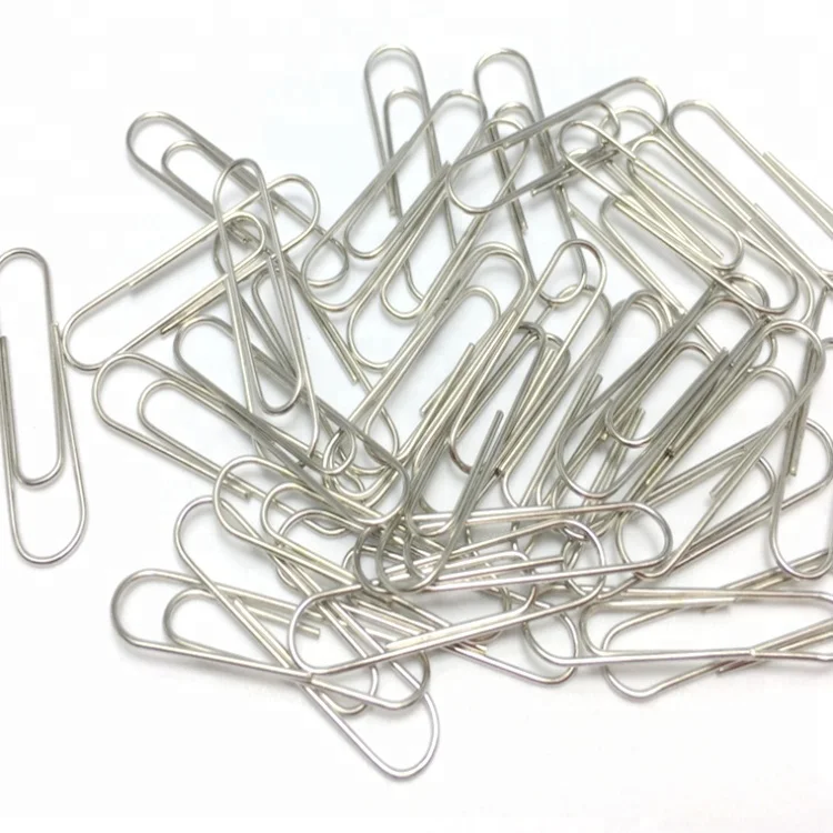 High quality nickel plated metal round paper clips