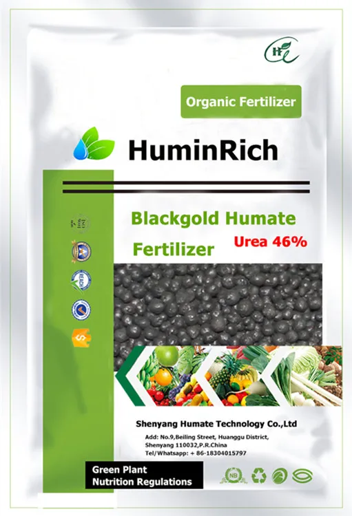 Huminrich Control Release Black Urea Humic Acid Organic Tomato Granular Mkp Fertilizers