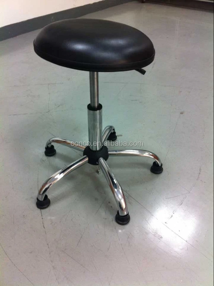 ESD Antistatic Stool with Foot Rest Ring,esd Chair Office Furniture Chair Seat Diameter 360mm Conductive Plastic Castors