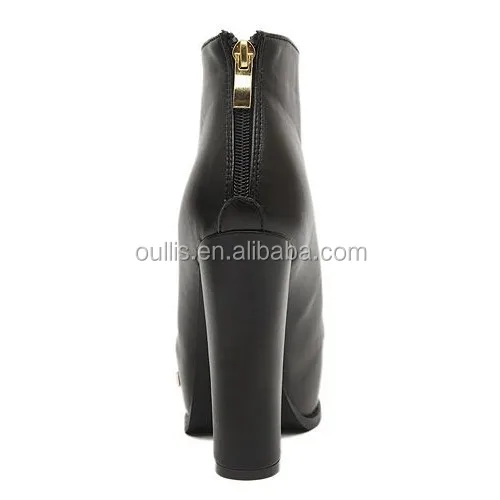 alibaba shoes 2017 high quality PU shoes half boots made in china PH3134