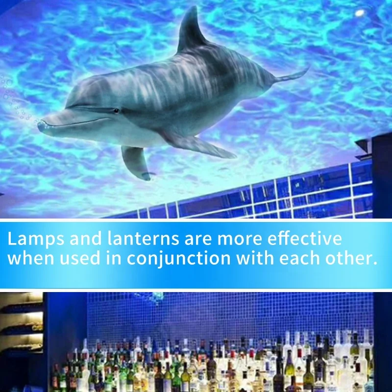 Outdoor waterproof 150W Multi-Color Optional Stage Water Wave Light Ocean Wave Effect Led Remote Control Water Wave Projector