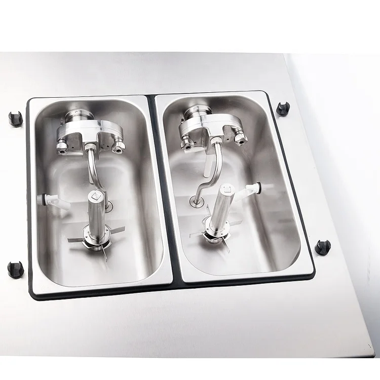 3 Flavor Best Soft Serve Ice Cream Machine air Pump