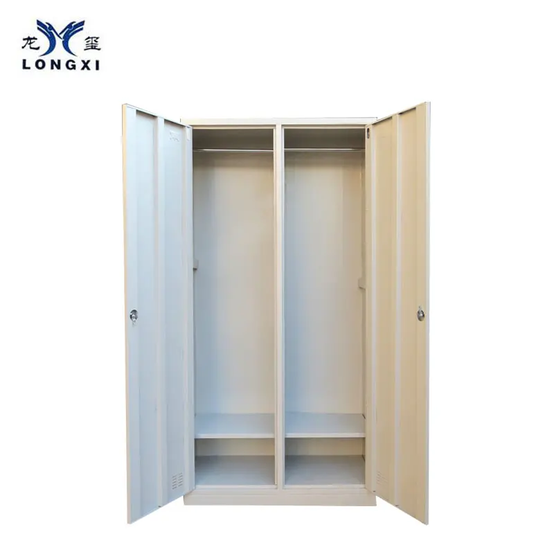 Modern two-door clothes cabinet,storage cabinets metal locker 2door