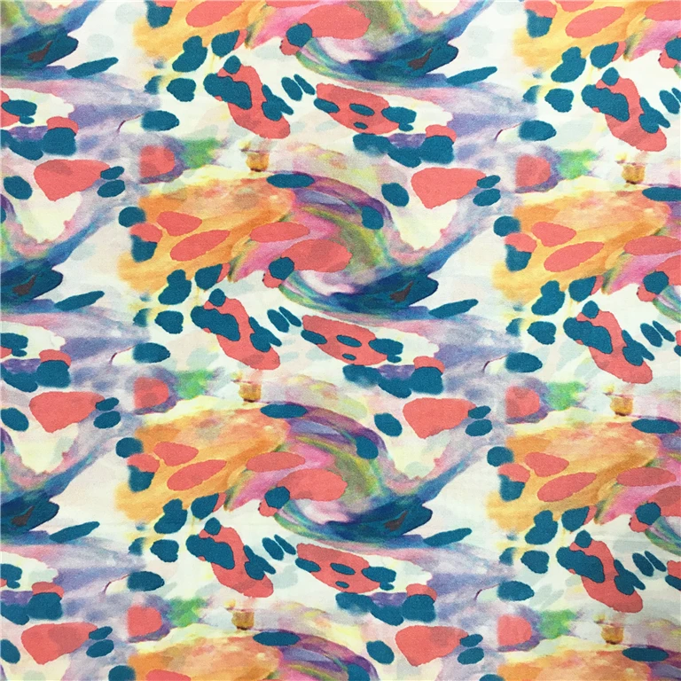 Popular high quality factory price custom design digital printing italian silk fabric