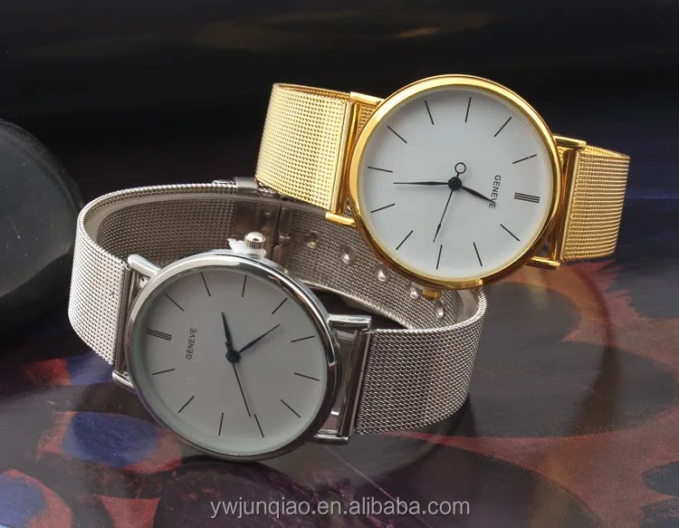 
Men watches Geneva Gold Watches 