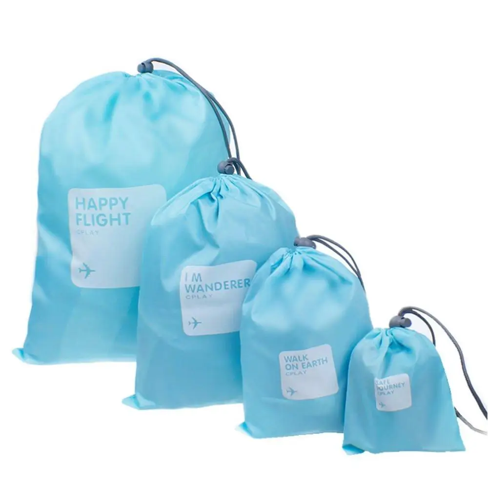 Folding Sport Home Travel Storage Use nylon Waterproof  shoe Cord Bag Ditty drawstring bag