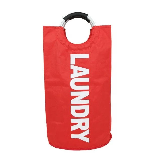 Большая складная корзина для белья высокого качества, корзина для белья с круглыми ручками из сплава