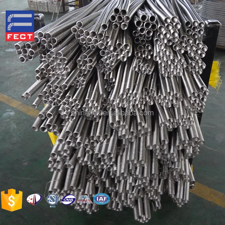Firefighting equipment Unbraided Stainless Steel Flexible Fire Sprinkler Hose