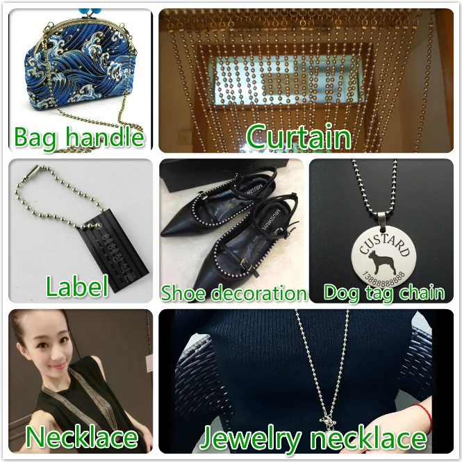 316 Stainless steel ball chain for necklace